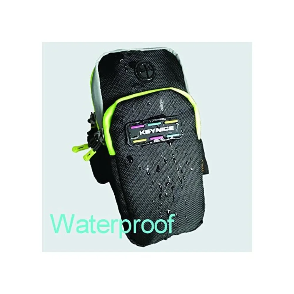 Cell Phone Sports Armband,Keynice Multifunctional Pockets Workout Running ArmBag
